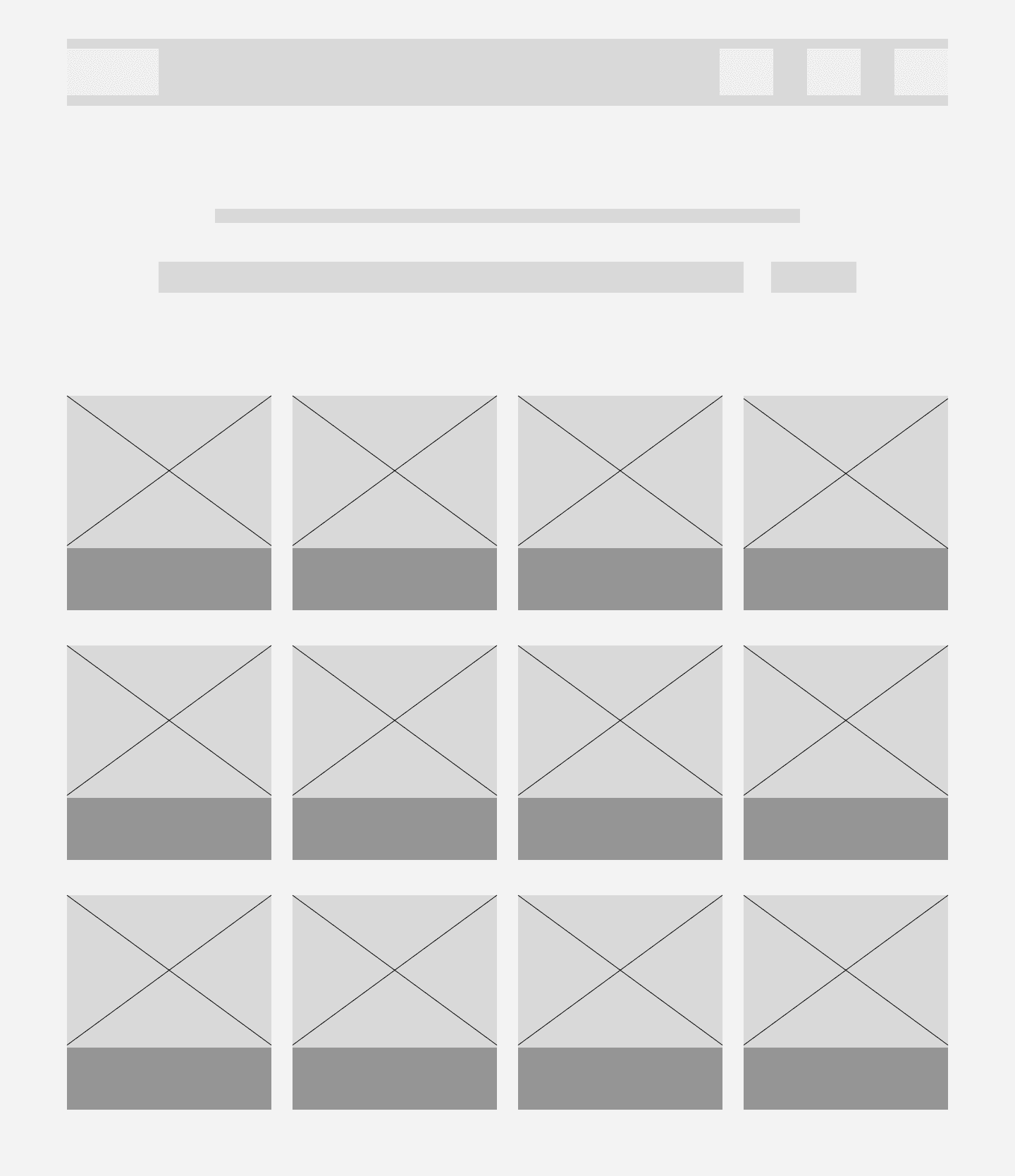 Wireframe da lista de raças